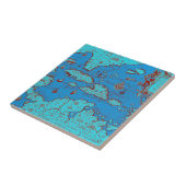 中央アメリカ(「アメリカOccidentalis」) タイル (側面)