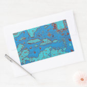 中央アメリカ（「アメリカOccidentalis」） 長方形シール (封筒)