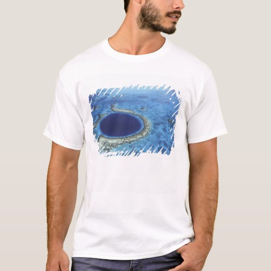 中央アメリカ、ベリーズ、大きなサンゴ礁の沖 Tシャツ (正面)
