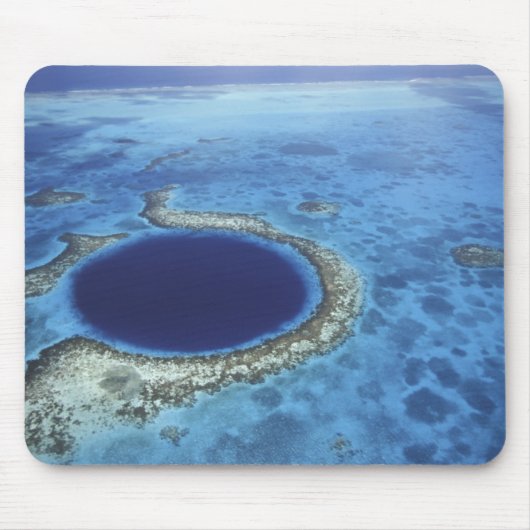中央アメリカ、ベリーズ、沖の大規模なサンゴ礁 マウスパッド (正面)