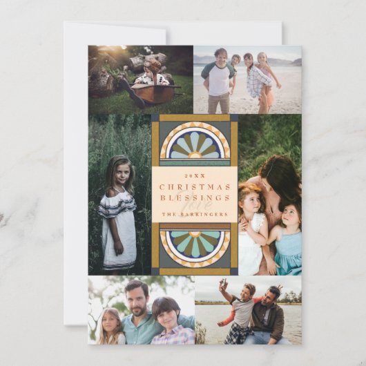 中央アーチエレガントスのクリ数々のスマス シーズンカード (正面)