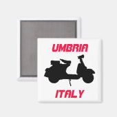 中央イタリア・イタリア・イタリア・イタリア・ウンブリア・スクーター マグネット (正面/裏面)