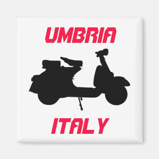 中央イタリア・イタリア・イタリア・イタリア・ウンブリア・スクーター マグネット (正面)