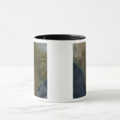 中央インドの衛星観測 マグカップ (中央)