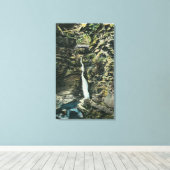 中央カスケードの表示 キャンバスプリント (インサイチュ (ウッドフロア))
