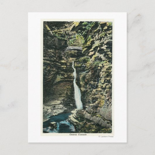 中央カスケードの表示 ポストカード (正面)