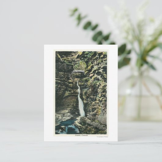 中央カスケードの表示 ポストカード (スタンド正面)