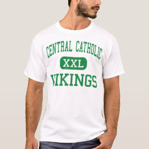 中央カトリック教徒-バイキング-高Allentown Tシャツ