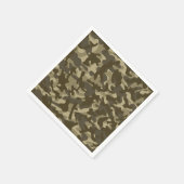 中央カモフラージュ スタンダードカクテルナプキン (角)