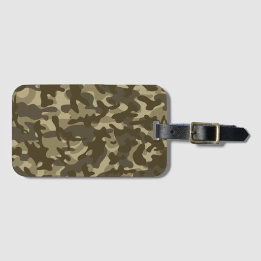 中央カモフラージュ ラゲッジタグ (正面横)