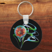 中央キーリングに留まる キーホルダー (正面)