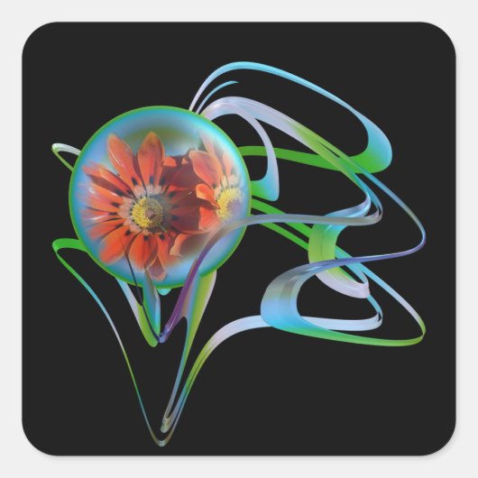 中央ステッカーに貼り付ける スクエアシール (正面)