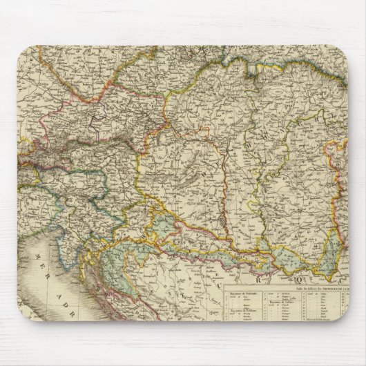 中央バルカン半島オーストリアハンガリー マウスパッド (正面)