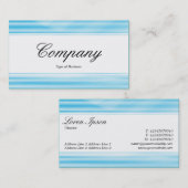 中央バンド（エッジ） – 波付き青 名刺 (正面/裏面)