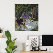 中央パネルの草の上の昼食会(1865年) ポスター (ホームオフィス)