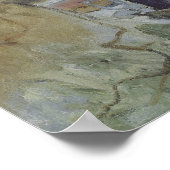 中央パネルの草の上の昼食会(1865年) ポスター (角)