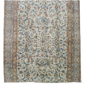 中央ペルシャのミュートほこりっぽいクリームグレー敷物 シャワーカーテン (正面)