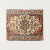 中央ペルシャ青の対称星 タペストリー (正面(横))