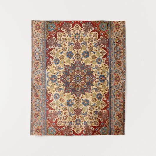 中央ペルシャ青の対称星 タペストリー (正面)