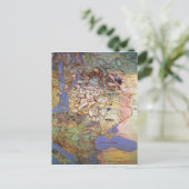 中央ヨーロッパの地図 ポストカード (スタンド正面)