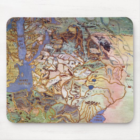 中央ヨーロッパの地図 マウスパッド (正面)