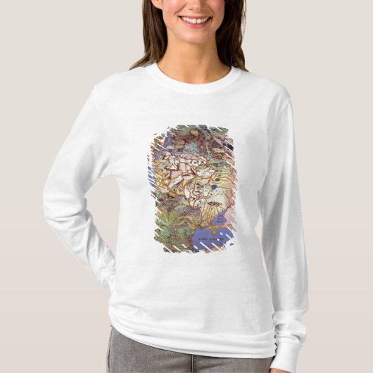 中央ヨーロッパの地図 Tシャツ (正面)