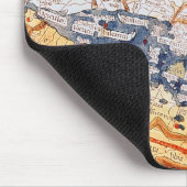 中央ヨーロッパ1486年の地図 マウスパッド (コーナー)