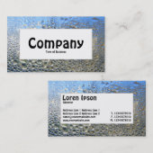 中央ラベルカッコいい- Water II 名刺 (正面/裏面)