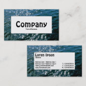 中央ラベル – きらめく水 名刺 (正面/裏面)