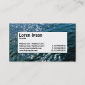 中央ラベル – きらめく水 名刺 (裏面)