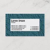 中央ラベル – エッチングされた円 名刺 (裏面)