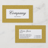 中央ラベル – オークレアエンボステクスチャ 名刺 (正面/裏面)