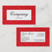 中央ラベル – カーペット01 名刺 (正面/裏面)