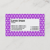 中央ラベル – スターホイール – 紫 名刺 (裏面)