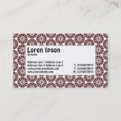 中央ラベル – スターホイール – 茶 名刺 (裏面)