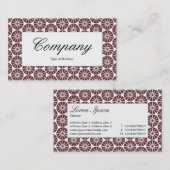 中央ラベル – スターホイール – 茶 名刺 (正面/裏面)