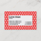 中央ラベル – スターホイール – 赤 名刺 (裏面)