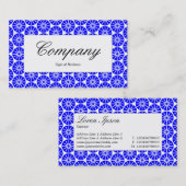 中央ラベル – スターホイール – 青 名刺 (正面/裏面)