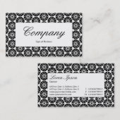 中央ラベル – スターホイール – 黒 名刺 (正面/裏面)