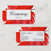 中央ラベル – メープルリーフ 名刺 (正面/裏面)