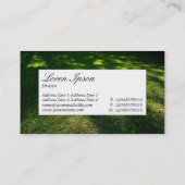 中央ラベル – 影 名刺 (裏面)