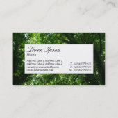 中央ラベル – 樹木II 名刺 (裏面)