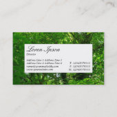 中央ラベル – 樹木III 名刺 (裏面)