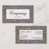 中央ラベル – 樹皮01 名刺 (正面/裏面)