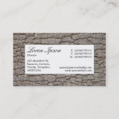 中央ラベル – 樹皮01 名刺 (裏面)