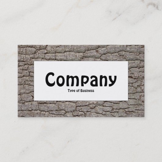 中央ラベル – 樹皮01 名刺 (正面)