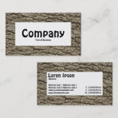 中央ラベル – 樹皮02 名刺 (正面/裏面)