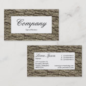 中央ラベル – 樹皮02 名刺 (正面/裏面)