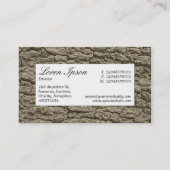 中央ラベル – 樹皮02 名刺 (裏面)