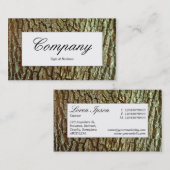 中央ラベル – 樹皮03 名刺 (正面/裏面)